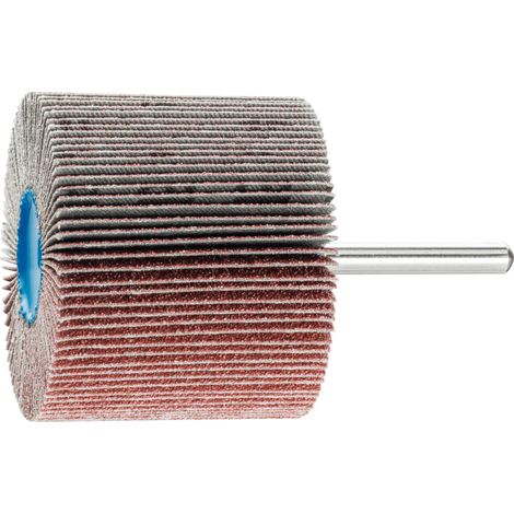PFERD TOOLS Korund Fächerschleifer F Ø 60x50mm Schaft-Ø 6 mm A60 für Feinschliff und Finish 10 Stk (1/4)