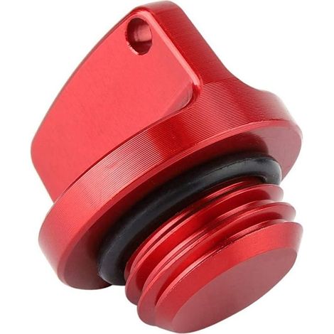 Bouchon de réservoir d'huile KIMISS en aluminium CNC rouge, adapté aux véhicules locaux (rouge) (1/5)