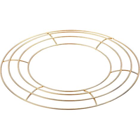 Cadre Pour Couronne - Cadre Métallique Ronde 40 Cm - Pour Décoration Florale et Projets DIY - Idéal pour Mariages Fêtes et Saisons - 1 Pièce (1/3)