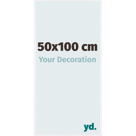 yd. - Cadre photo 50x100 - Blanc Brillant - Plastique - Evry