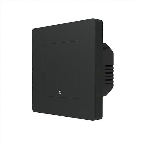 Interruptor de luz inteligente WiFi Tuya con control remoto mediante la aplicación Smart Life, color negro-gris ()