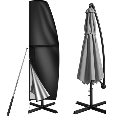 Housse de Parasol Suspendu 420D Oxford Imperméable,205x45/75/32cm (1/5)
