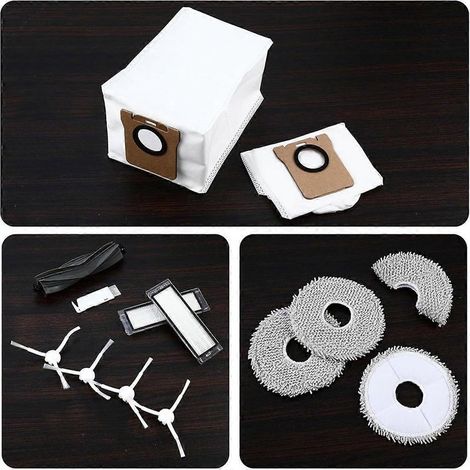 Spazzola laterale principale, filtro HEPA e panno per la pulizia per l'aspirapolvere robot Dreame L10s Ultra / L10 Ultra / Xiaomi X20+. (1/5)