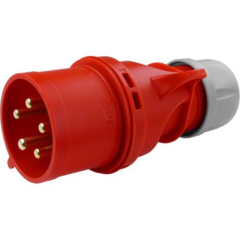 Enchufe portátil 32A/5P IP44 PCE Tipo 025-6 shark 5447 (1/3)
