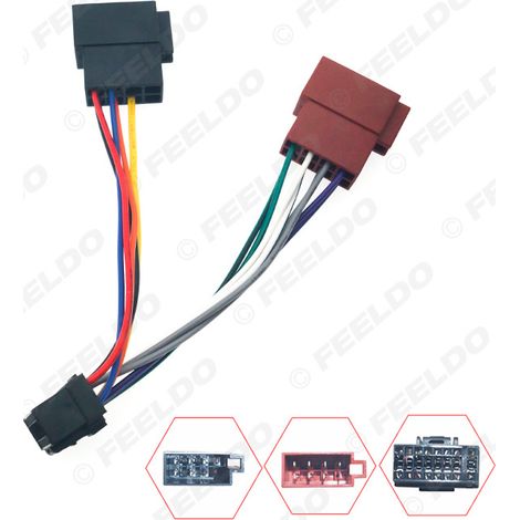 Convient pour les câbles de conversion Alpine vers ISO, les câbles d'alimentation pour autoradio DVD/CD et les câbles d'alimentation pour systèmes audio de voiture.