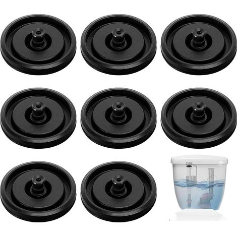 Lot de 8 joints de valve de remplissage de toilettes - Valve flottante multi-pression - 242MP071 242 - Noir (1/5)