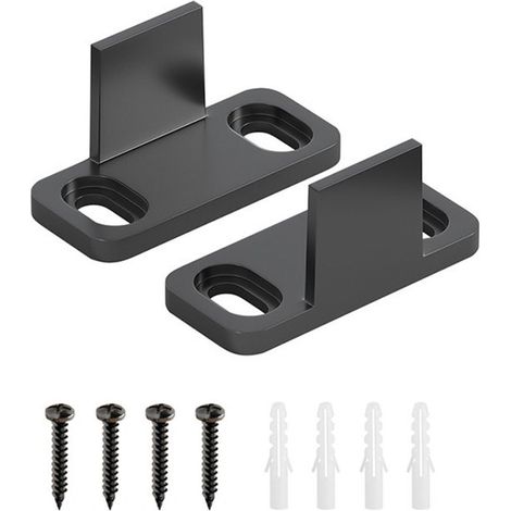 Set di 8 guide per porte scorrevoli, dimensioni 452024 mm, adatte per porte scorrevoli a scomparsa, guide multifunzionali per porte scorrevoli, guide robuste e silenziose, viti incluse, adatte per por (1/5)