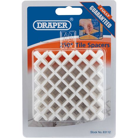 Draper 83112 Tile Spacers, 2mm (Approx 250) (1/5)