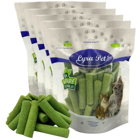 1 kg (5 x 200 g) Lyra Pet® Herbe à chat en bâtonnets lyophilisée