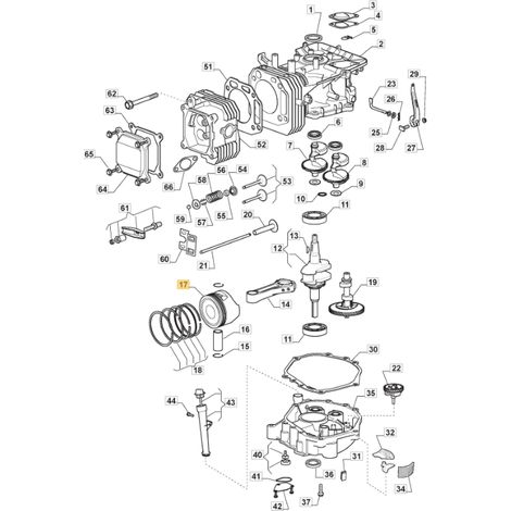 ORIGINAL STIGA Motor Kolben TRE0702 Rasentraktor 118551509/0