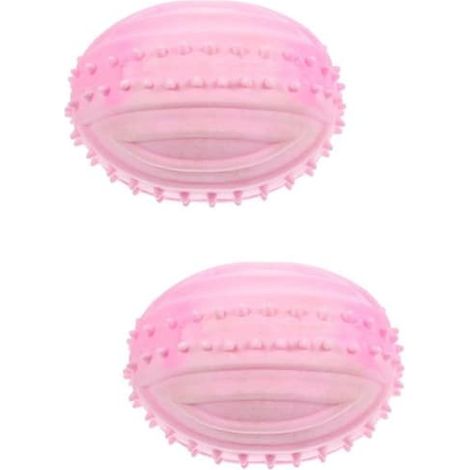 SABIR-Lot de balles en caoutchouc pour chiens, petits jouets pour chiens, balle couineuse pour chiots, jouet pour bébé, (1/5)