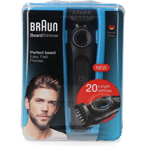 Braun BT3000 ergonomische Bartschneider schwarz