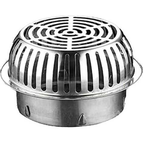 CSPARKV (21.5×21.5×11.8cm)Drain de sol anti-obstruction en acier inoxydable, filtre de vidange de gouttière de tailles multiples, convient pour le drainage de sol de toit de cour, anti-blocage (1/4)