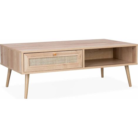 Table Basse Avec 1 Tiroir Bali Beige Atmosphera (1/5)