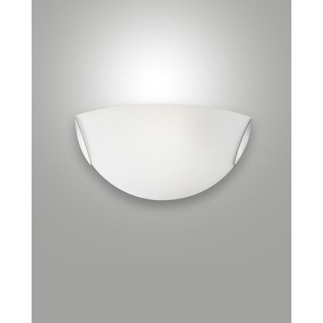 Applique Bianco Collezione FOX 1 Luce Design Moderno per Interni Metallo e Vetro