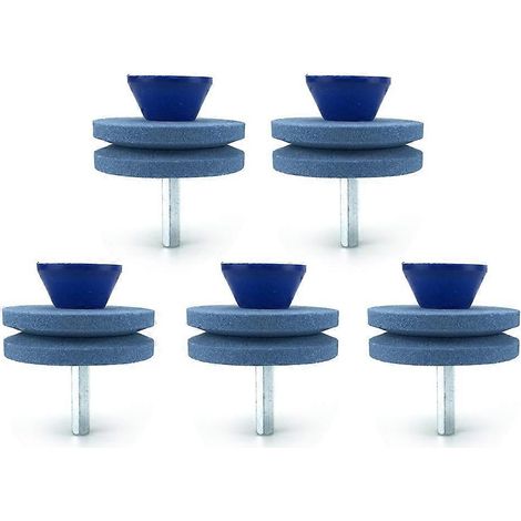 Affûteur de lames de tondeuse à gazon 5 pièces, durable, tête d'affûtage double couche, outil d'affûtage pour tondeuse à gazon - AquaForge