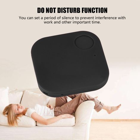 Localisateur Bluetooth Tile Tracker pour porte-clés, porte-clés anti-perte, localisateur GPS pour enfants et animaux domestiques, noir