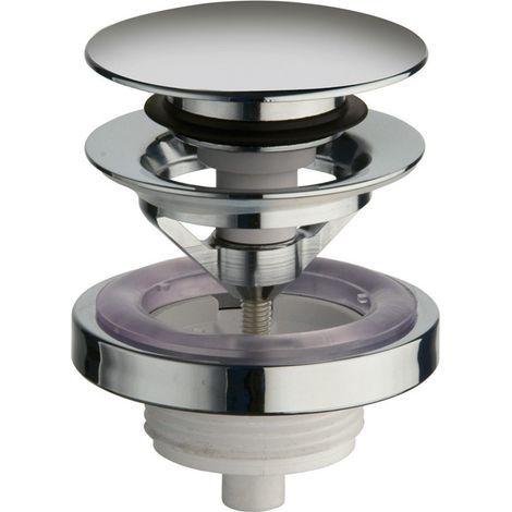 Bonde lavabo UP&DOWN Ø72 spécial passe partout (G1 1/4) Chromé - Cristina Ondyna UD85051 (1/3)