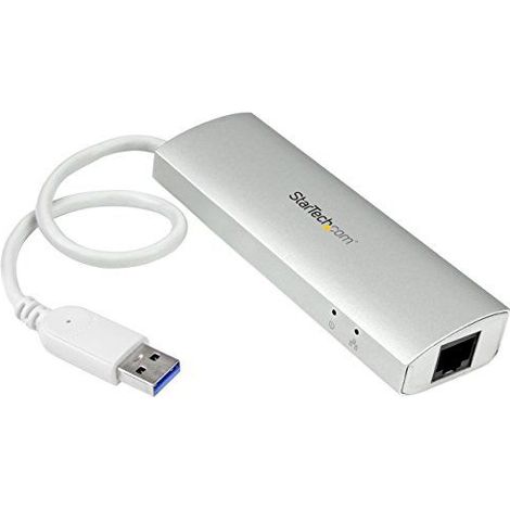 HUB Startech 3 PUERTOS USB 3.0 + RJ45 SILVER (1/5)