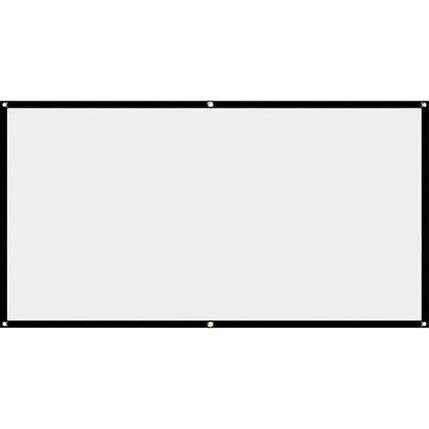 Écran de projection HD 150 pouces anti-plis avec trou de suspension pour une utilisation intérieure et extérieure - 120 pouces - 150 x 265 cm (1/5)