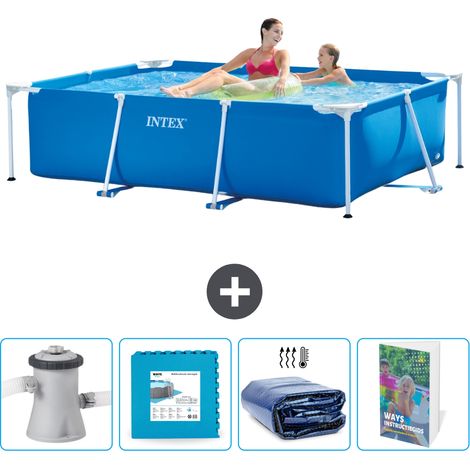 Intex Piscina con struttura Rettangolare - 220x150x60 cm - 7-pezzi  SCB124 (1/4)