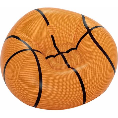 Bestway Poltrona Gonfiabile Gigante Basket 114x112x66 cm +6 Anni Interno e Giardino 75103 (1/5)