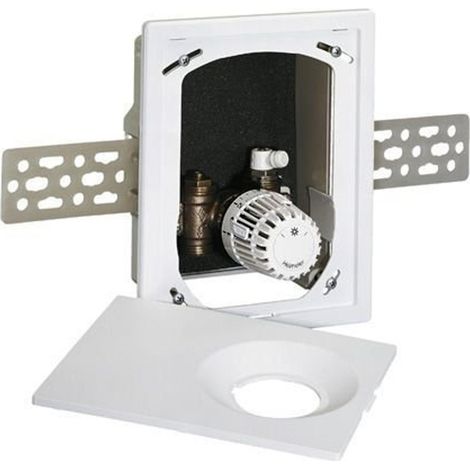 HEIMEIER Boîtier encastré Multibox K avec vanne thermostatique, blanc RAL 9016, 9302-00.800 (1/5)