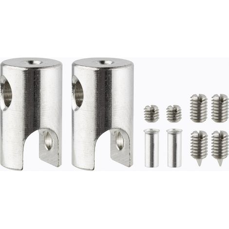 Paulmann  978019 Niedervolt-Seilsystem-Komponente Seilklotz 2er Set  Chrom