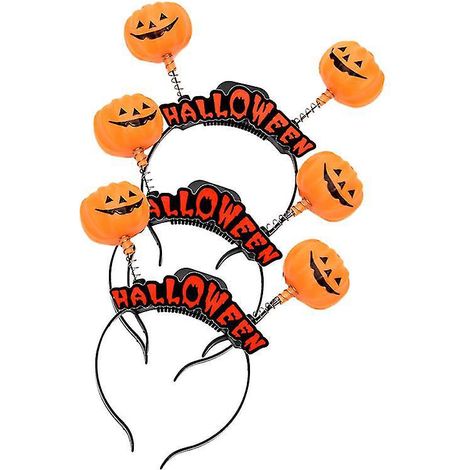 Lot de 3 bandeaux lumineux pour cheveux pour Halloween (1/3)