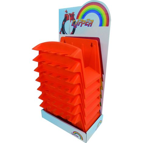 Agrati PORTATUBO CLIPPER IN ESPOSITORE 49 PZ. Col. Arancio