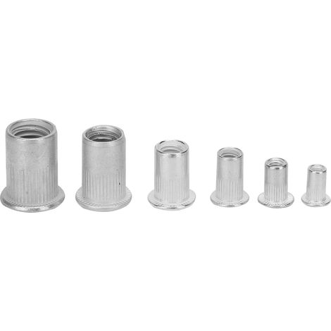 165 écrous à sertir en aluminium M3/4/5/6/8/10 (boîte combinée) (1/5)