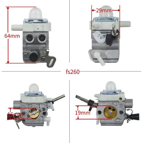 Carburetor 4147-120-0625 for Stihl lawnmowers FS360C and FS410C (models FS240 and FS260). (1/4)