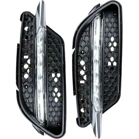 Grille de feux antibrouillard avant en nid d'abeille avec feux antibrouillard pour Mercedes-Benz Classe C W204 (2008-2010) A2048850353 A2048850253 (1/4)