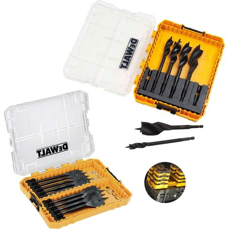 DeWalt DT70751 Extreme Flat Wood Spade Bit Set 9 Piece & 6 Piece Set Auger Bit (1/4)