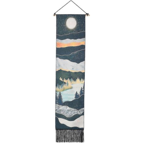 1 Tapisserie murale étroite, longue peinture de paysage, tapisserie de paysage naturel pour la maison et la chambre (1/5)