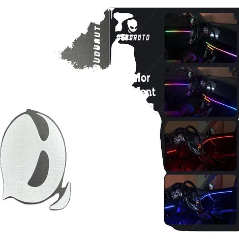 Auto Lichtleiste, 8 Lichter, Universelle Kompatibilität, DC 12V Strom, 26 Lichtmodi, PVC Material (1/5)
