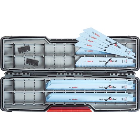 Bosch Professional Set blades de lame per sega a sciabola 20 pz Flessibile (per metallo, accessori per sega a sciabola)
