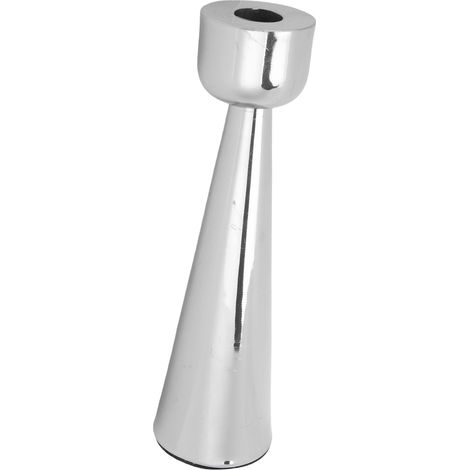 Kerzenhalter, galvanisiertes Metall, Vintage-Dekorativer Kerzenständer für Spitzkerzen, Silber (1/5)