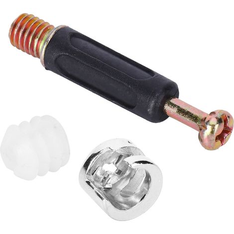 100 kits de vis et écrous pour pièces de connexion de roue excentrique 3 en 1 et accessoires de quincaillerie pour meubles (1/5)