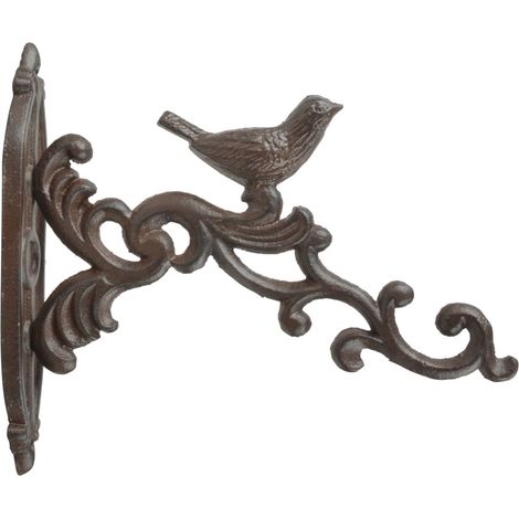 Esschert Design Gancio di Supporto per Fioriera in Ghisa Marrone BR21 (1/2)