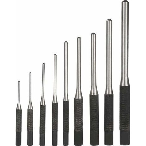9PCS Professional Durable Steel Pin Punch Set, Mechanical Engineering Hand Tool - LIAIKI (1/5)
