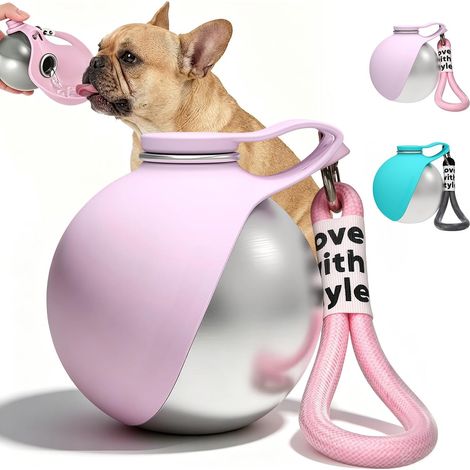 2 in 1 Travel Dog Water Bottle 285 ml (1/5)