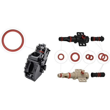 Kit d'étanchéité 7 joints toriques VMQ/FDA pour machines à café – Compatible Philips, Saeco, Gaggia – Installation facile (1/5)