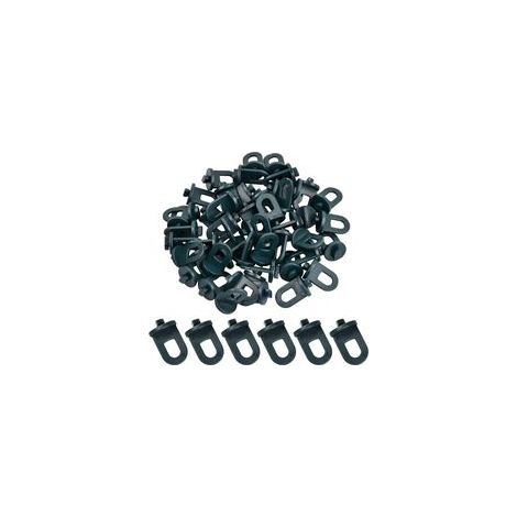 50 Stück Gewächshaus-Haken, langlebige Kunststoff-Clips für Gewächshaus, Pflanzen-Blumen-Aufhänger, Kletterpflanzen-Unterstützung – Gewächshaus-Zubehör (grün)
