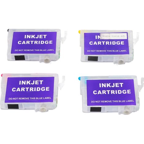 4 Cartouches d'encre pour imprimantes Epson Workforce WF-2010W, WF-2510WF, WF-2520NF, WF-2530WF, WF-2540WF - Lot de 4, Qualité Premium (1/5)