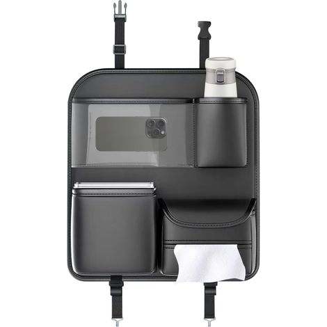 Rücksitz-Auto-Organizer – Auto-Organizer und Stauraum für den Rücksitz  Reise-Organizer für Rücksitz, Fahrzeugzubehör  Touchscreen-Telefonhalter, wasserdichter Schutz, Taschentuchhalter, Must-haves fü