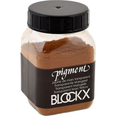 Pigment en poudre - Jaune de Mars transparent - 66 - Blockx - Pot de 100g