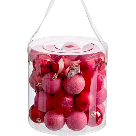 Set de 40 boules de Noël rouge (1/3)