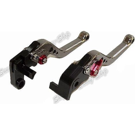 Manetas de freno y embrague CNC cortas (gris) para Ducati SUPERSPORT / S 2017 2018 2019 2020 (1/4)