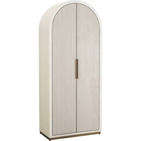 Armoire Tivoli à deux portes élégante - Blanc cassé élégant (1/5)